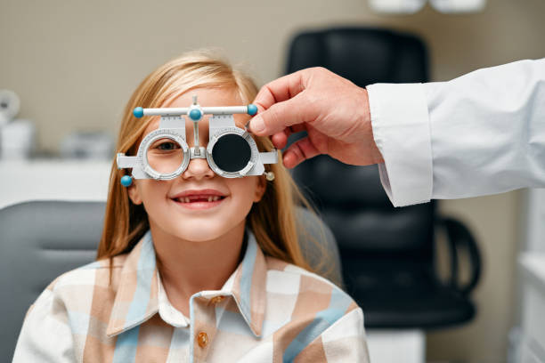 istock Glasses fitting and eye examination by an ophthalmologist 1914489349