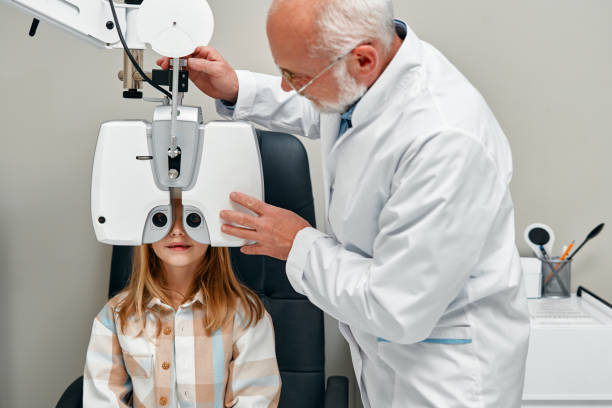 istock Glasses fitting and eye examination by an ophthalmologist 1914516873