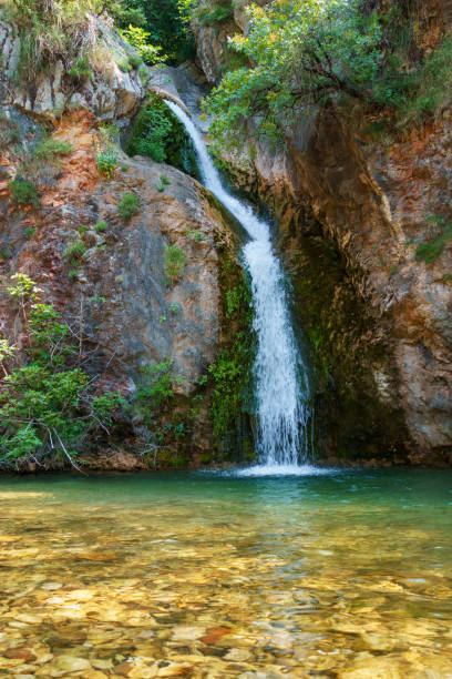 istock waterfall in the mountains, beautiful summer bright landscape 1914562994