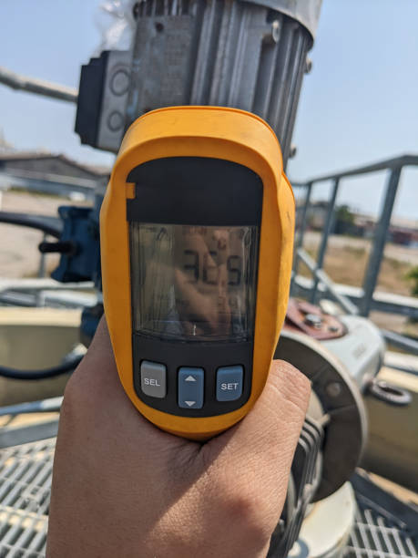 istock Check temperature of body motor agitator of sludge clarifier 1914633392