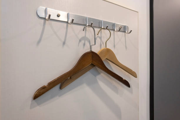 istock Hanging hangers on the wall 1914645806