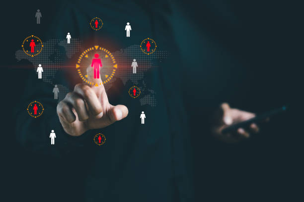istock Population sampling for business research, concept. marketing goals, customer care services, customer relationship management (CRM), market segmentation, big data discovery, access personal data 1914656700
