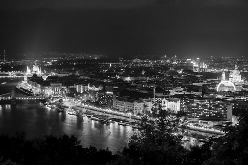 aerial view of Budapest