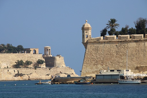 view of Valletta harbour from the water