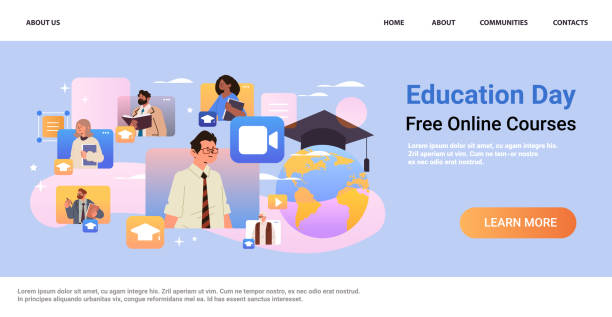 istock mix race students group watching free online courses on laptop education day live webinar e-learning concept copy space 1914708078