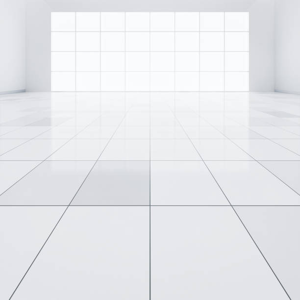 istock 3d rendering of empty room and tile floor for background. 1914755199