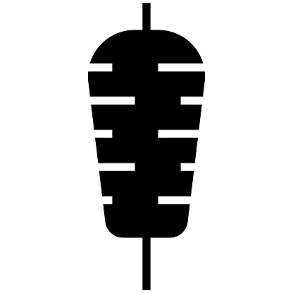 Doner kebab icon for web and mobile