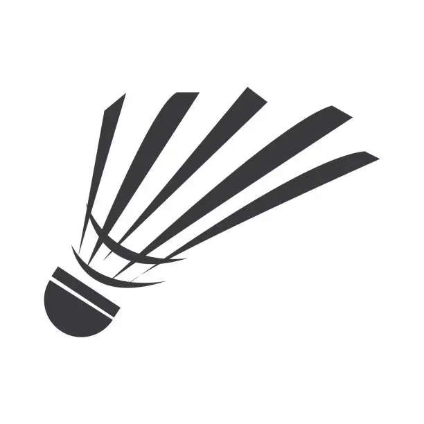 Vector illustration of shuttlecock