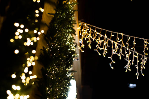 istock Festive Radiance: Christmas Celebration with Colorful Defocused Lights 1914852517