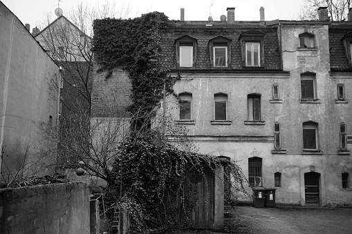 Old town house with ivy in Nürnberg
