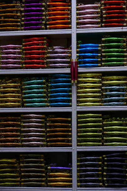 Spools of thread, souk of Fes, Morocco