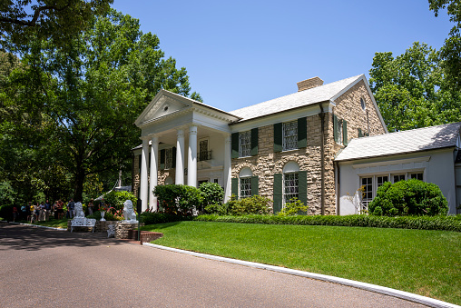 Milford, Pennsylvania, United States of America - May 2, 2017. French chateau-style home of the Grey Towers National Historic Site in Milford, PA. Also known as Gifford Pinchot House or The Pinchot Institute, is located just off US 6 west of Milford, Pennsylvania, in Dingman Township. It is the ancestral home of Gifford Pinchot, first director of the United States Forest Service (USFS) and twice elected governor of Pennsylvania. The house was designed by Richard Morris Hunt with some later work by H. Edwards Ficken. Situated on the hills above Milford, it overlooks the Delaware River.