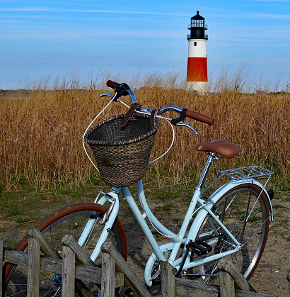 A beautiful fall day for a bike ride to the iconic Sankaty Lighthouse on Nantucket