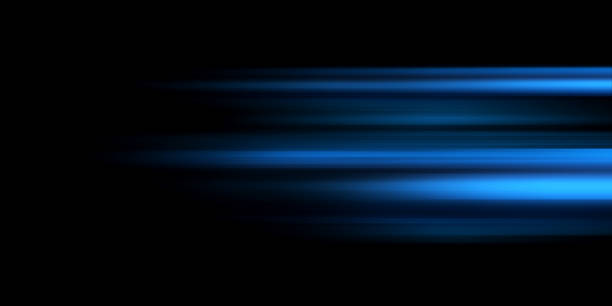 istock Abstract technology background concept with ligh line blue. Speed and fast movement design shape 1915015893