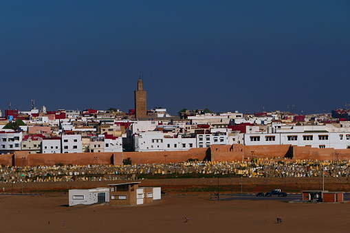 The city of Salé, seen from the Oudaïa casbah, Rabat, Morocco