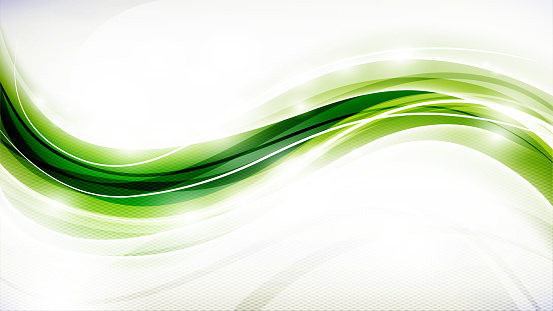 Natural flow energy concept backdrop. Green wave design promoting sustainability and organic harmony