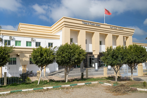 Asmara, Eritrea: the iconic art deco Fiat Tagliero Building - a futurist, aviation inspired service station completed in 1938 and designed by the Piedmontese civil engineer Giuseppe Pettazzi - a central fuselage with glass cockpit (the office and the shop) a cantilevered, reinforced concrete wings, each 15m long - a symbol of technological avant-garde - intersection of Sematat Avenue and Mereb Street - Asmara: a modernist city of Africa, Unesco World Heritage Site.