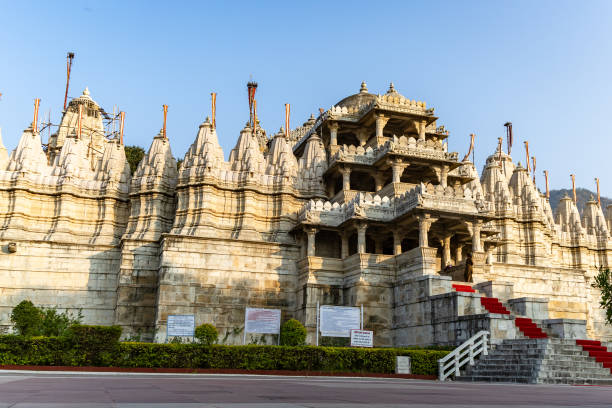 istock ancient unique temple architecture with bright blue sky at day from different angle 1915115249
