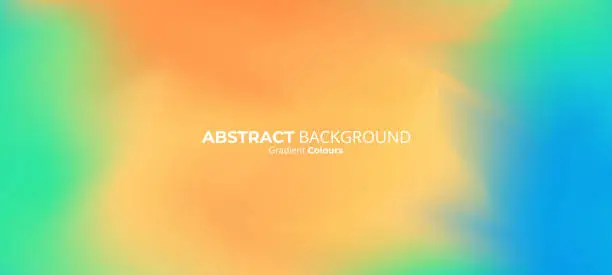 Vector illustration of Abstract blurred gradient background colours with dynamic effect