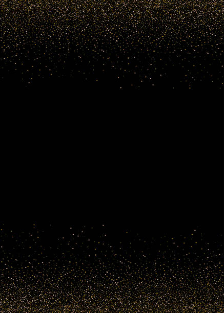 istock Shine sparkle dust lights effect, glowing sparkles golden dust particles, abstract gold dust and glare border, sparkle particle light background - stock vector 1915218936