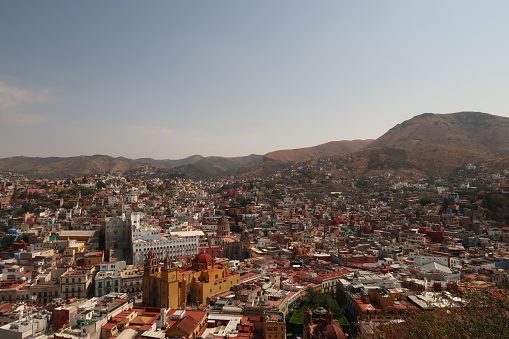 Spectacular view from the Pipila Monument/Monumento al Pipila onto Guanajuato, Mexico 2022