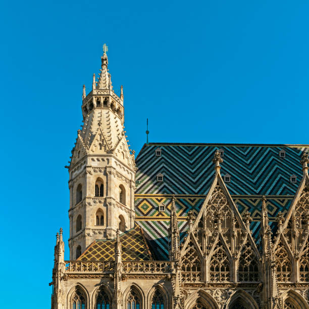 St. Stephen's Cathedral (Stephansdom) is the mother church of the Roman Catholic Archdiocese of Vienna. Romanesque and Gothic form of the cathedral in the Stephansplatz.