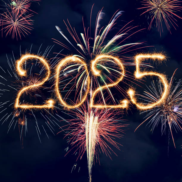 istock Sparkling New Year 2025 with fireworks 1915321732