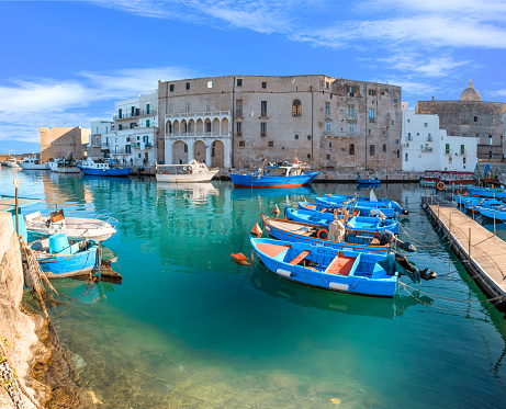 Monopoli represents, on the Adriatic, one of the most active and populous ports in Apulia. It's characteristic historical center of high-medieval origin, superimposed on the remains of a fortified Messapic overlooks the sea surrounded by high walls.