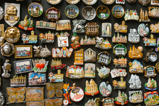 Lviv, Ukraine. Souvenir magnet from Transcarpathia