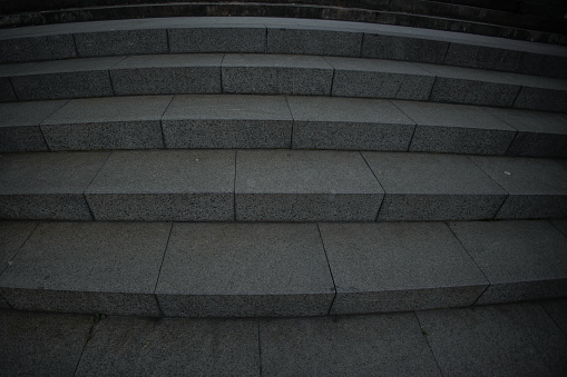 asphalt stairs seen from the front in the city