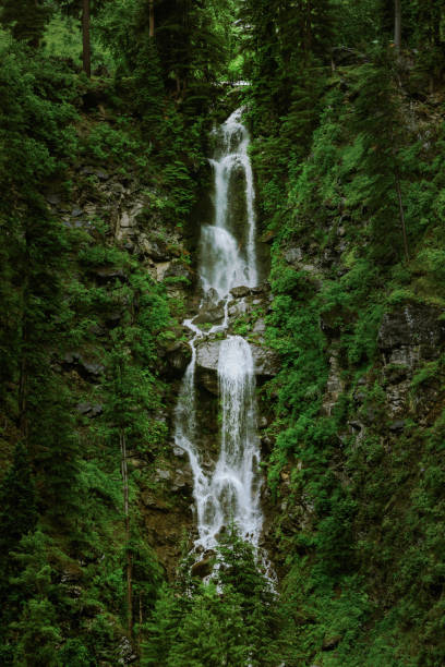 istock Beautiful waterfall on a roadside in Kashmir. 1915597533