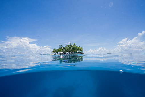 An island in Truk Lagoon in Chuuk Island