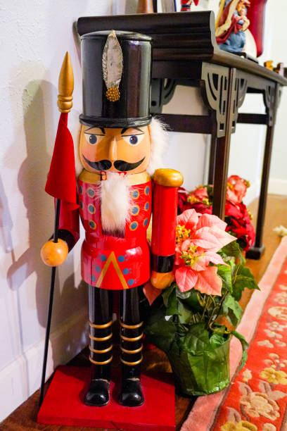 istock Christmas Nutcracker decoration, poinsettia 1915632107