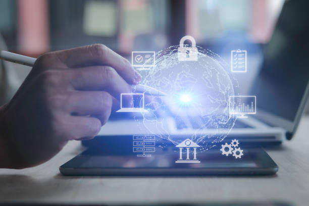 istock Digital transformation technology strategy, IoT, internet of things. transformation of ideas and the adoption of technology in business in the digital age, enhancing global business capabilities. Ai 1915780390