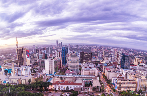 Nairobi City County Kenya's Capital Cityscapes Skyline Skyscrapers Highrise Buildings Architecture. Nairobi is Kenya’s capital city. In addition to its urban core, the city has Nairobi National Park, a large game reserve known for breeding endangered black rhinos and home to giraffes, zebras and lions. Next to it is a well-regarded elephant orphanage operated by the David Sheldrick Wildlife Trust. Nairobi is also often used as a jumping-off point for safari trips elsewhere in Kenya