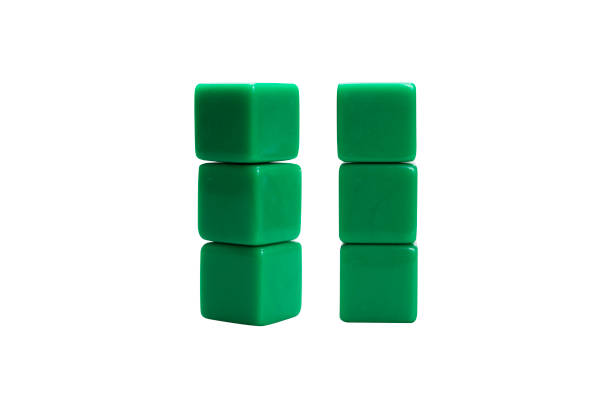 istock Closeup view of a stack of small cubes 1916116586