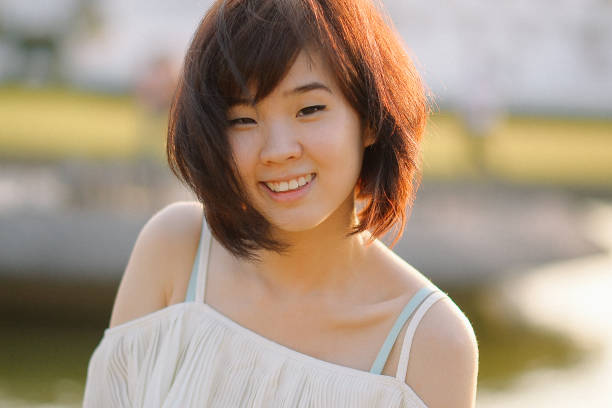 stunning thai woman with small eyes