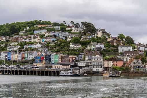 Dartmouth, Devon, England, UK - May 26, 2022: View across the River Dart towards Kingswear
