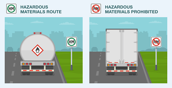 Hazmat Routing Safe Driving Tips And Traffic Regulation Rules Differences Between ...
