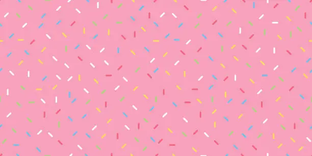 Vector illustration of Sprinkle vector seamless pattern background