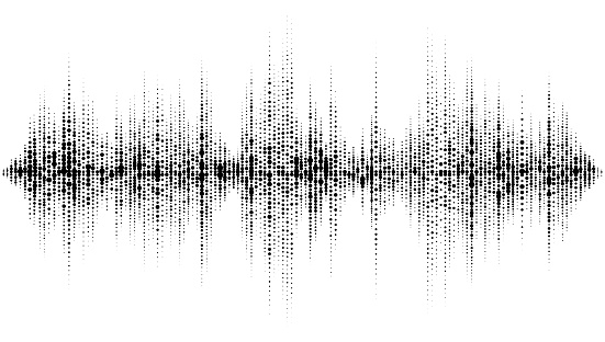 Sound wave equalizer. Abstract technology background