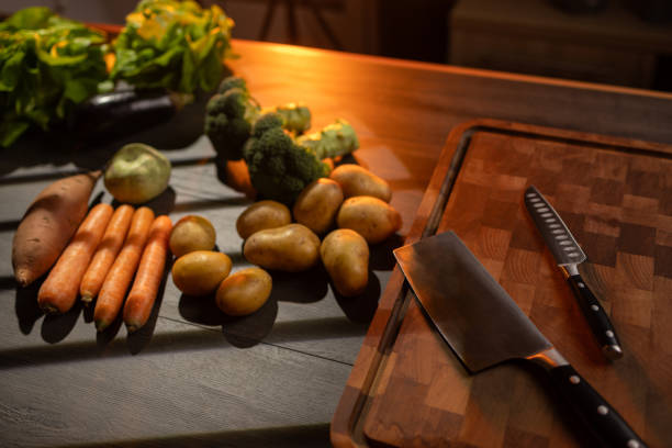 istock High angle view of fresh organic vegetables on table ready for cooking 1916323296
