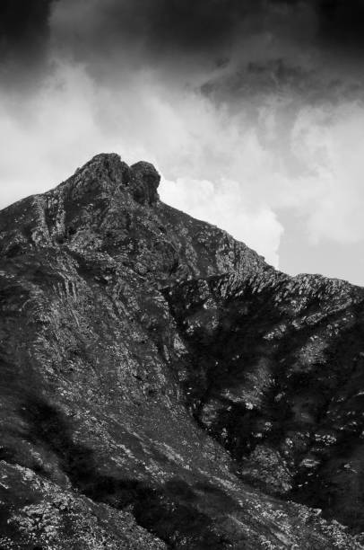 istock dramatic mountain view with sky, clouds and rugged peaks in a mountainous landscape 1916324364