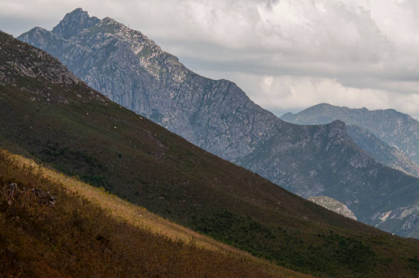 istock dramatic mountain view with sky, clouds and rugged peaks in a mountainous landscape 1916324876