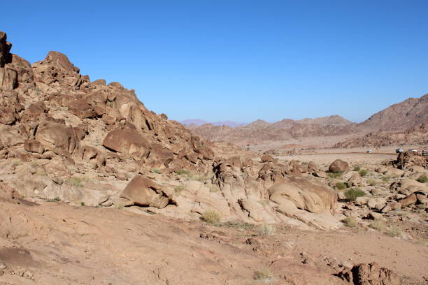istock A beautiful view of the mountain range adjacent to Split Rock in Tabuk. 1916334811