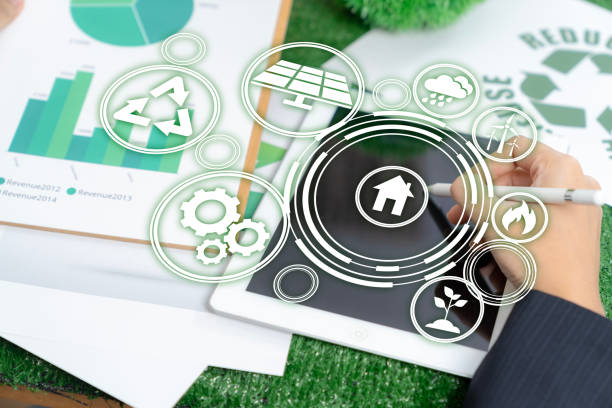istock Business operations and plan for ESG or environmental, social, and governance concept. 1916337946