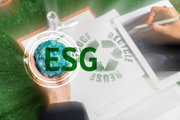 istock Business operations and plan for ESG or environmental, social, and governance concept. 1916353334