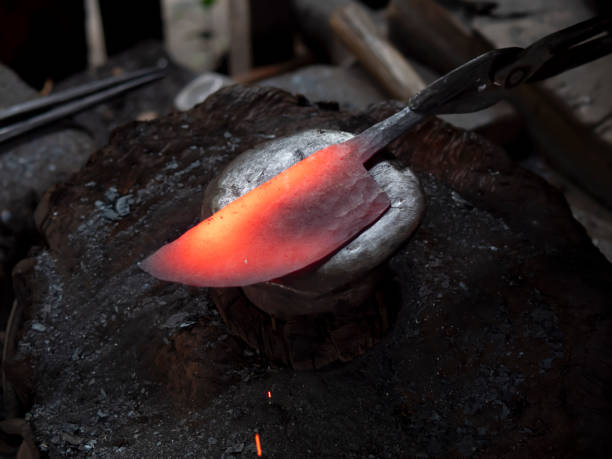 Forging blade for sword in chiangmai Thailand