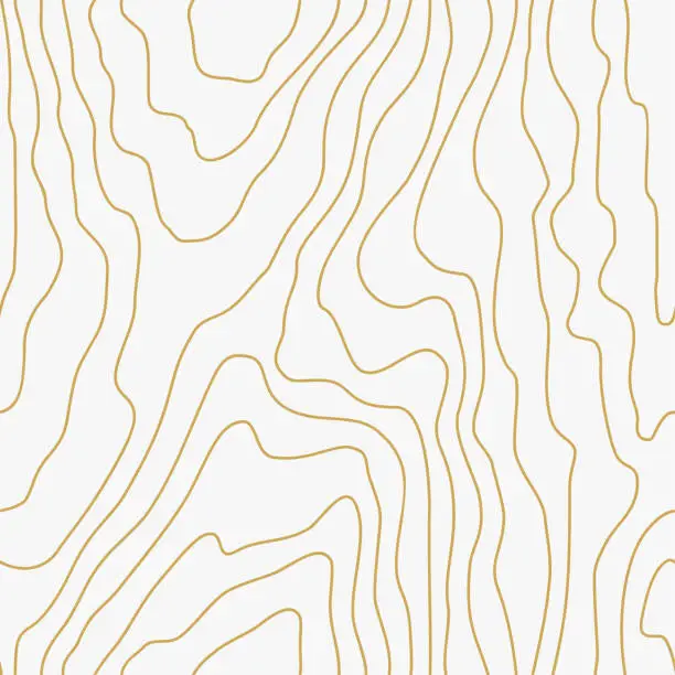 Vector illustration of Seamless wooden pattern. Wood grain texture. Dense lines. Abstract white background. Vector illustration