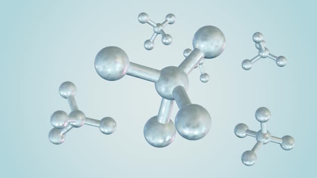 Dichlorodifluoromethane molecules floating around in the air